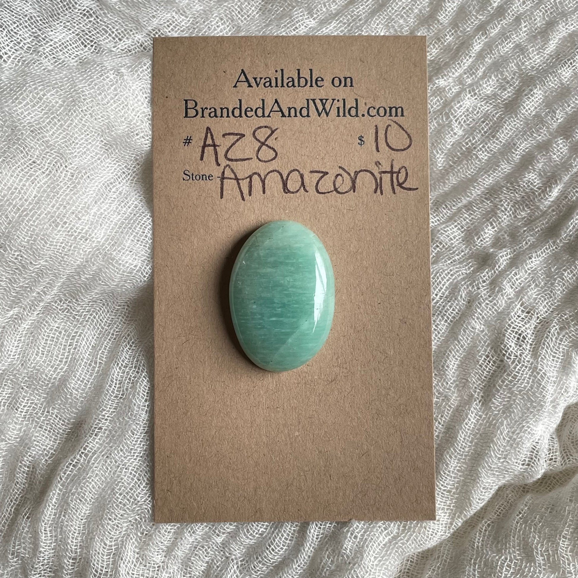 Amazonite Cabochon - AZ8 2921B09A-6D38-44E5-A2A3-DD9133BAE60E Brandedandwild.com