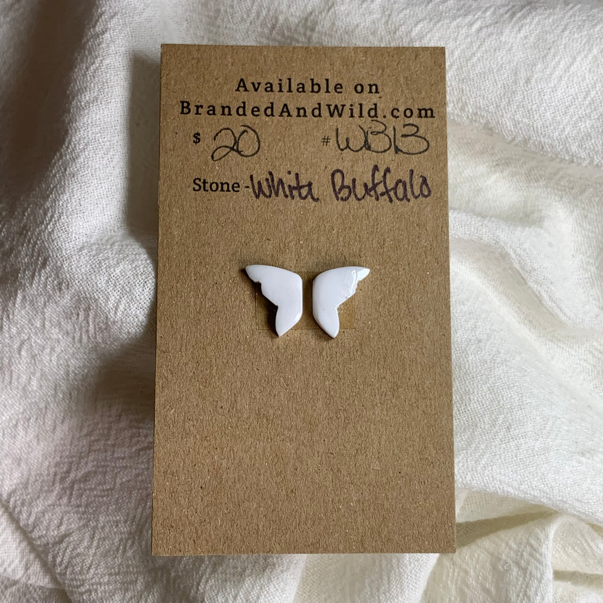 White Buffalo Cabochon - WB13 2921C1BE-D36F-47AD-A877-327F2BFE2FB9 Brandedandwild.com