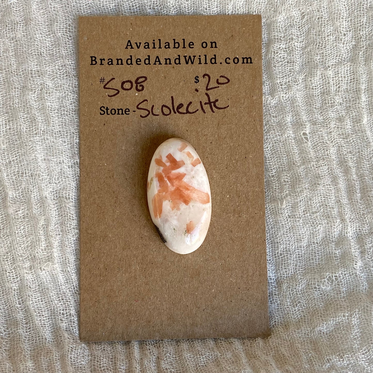 Scolecite Cabochon - S08