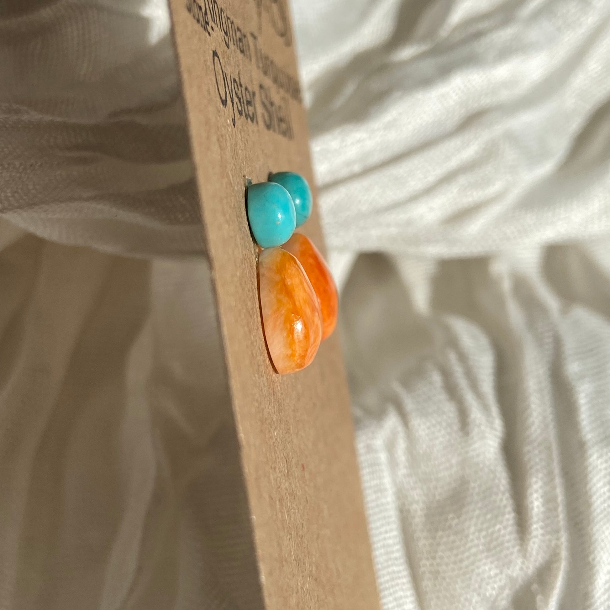 Oystershell / Kingman Turquoise Cabochon - MIX138 292D8450-C674-478F-BEBC-FD3DDC9921E1 Brandedandwild.com
