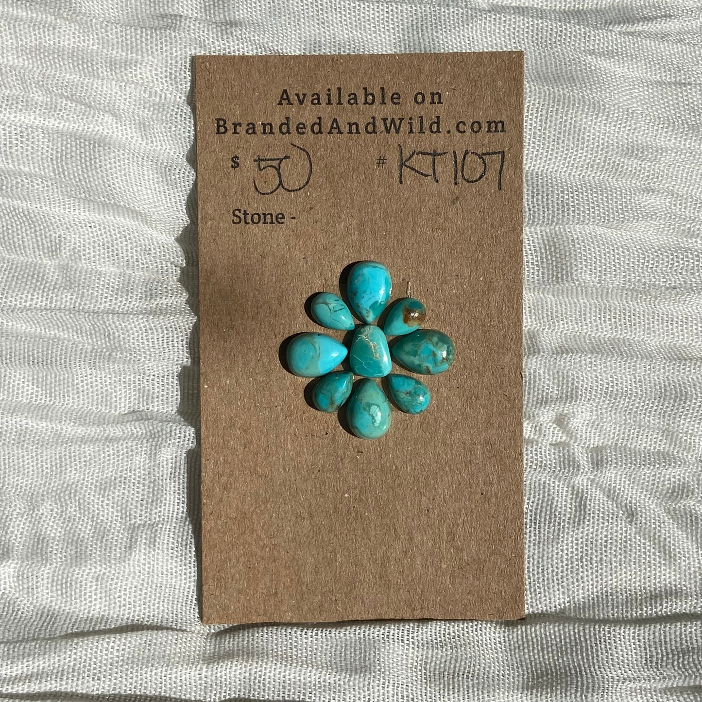 Kingman Turquoise Cabochon - KT107 293483BB-A17D-45FE-9CF5-8EE7577A71D0 Brandedandwild.com