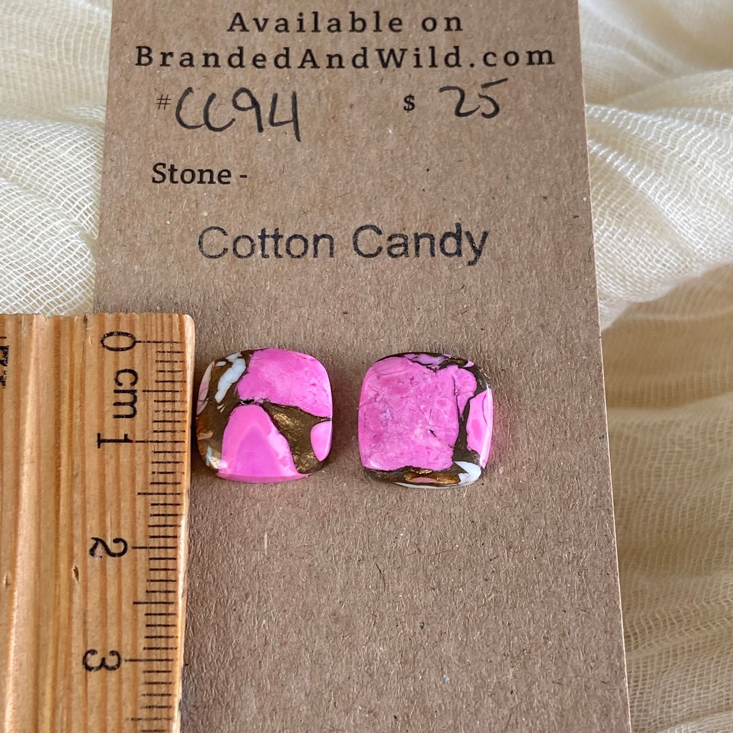 Cotton Candy Cabochon - CC94 29528CDE-11F3-4307-8C8C-AE3C73521B8A Brandedandwild.com