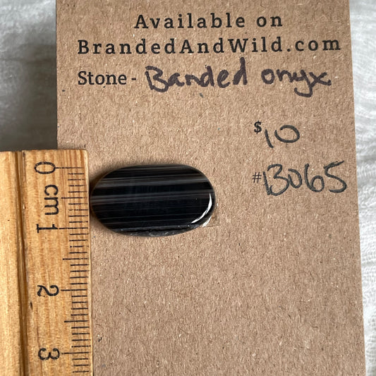 Black Onyx - Cabochon - BO65 29679E2F-E9F2-4A32-981C-AF84179AD3E3 Brandedandwild.com