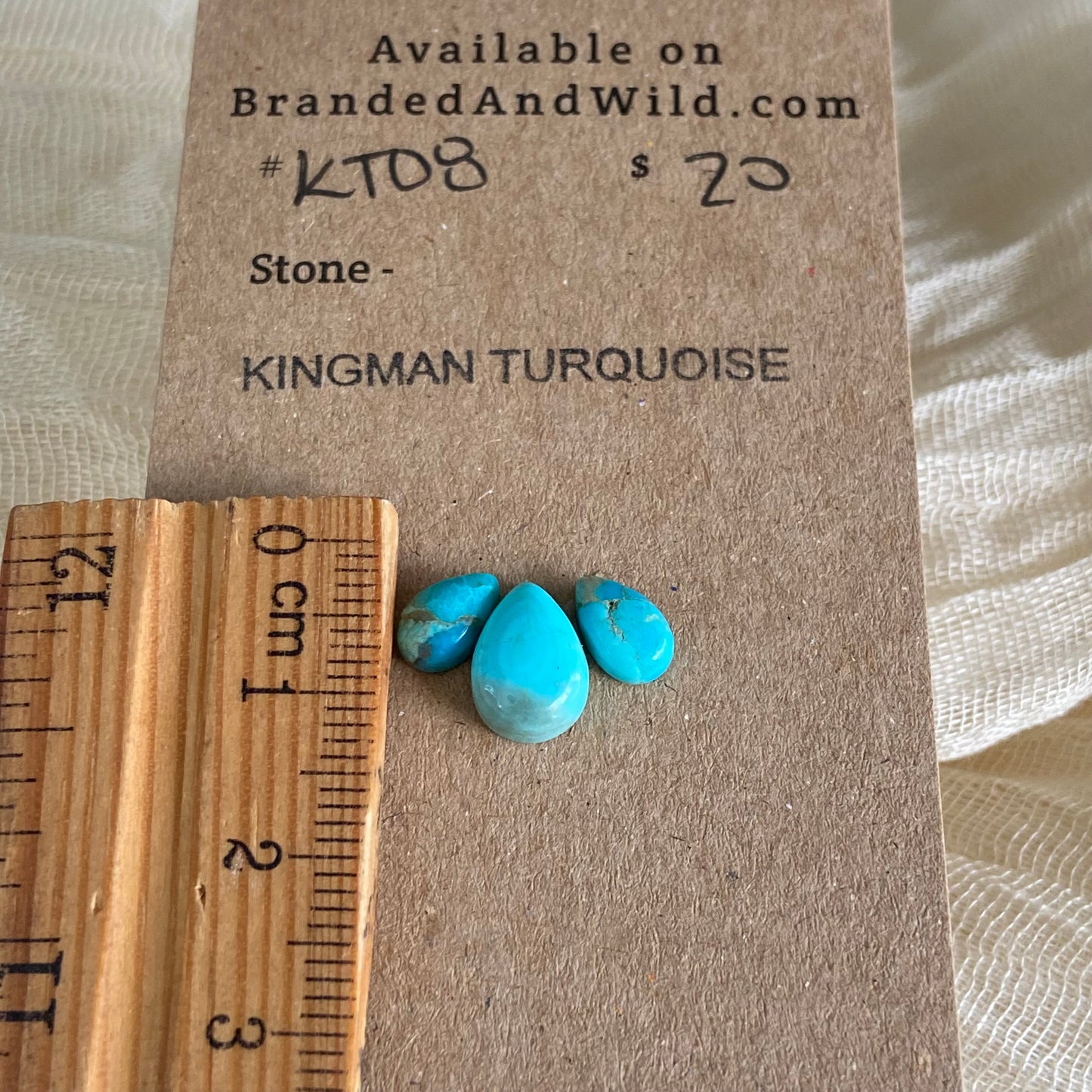 Kingman Turquoise Cabochon - KT08 296CA845-C50E-43A9-A52A-3AB533CFEDE8 Brandedandwild.com