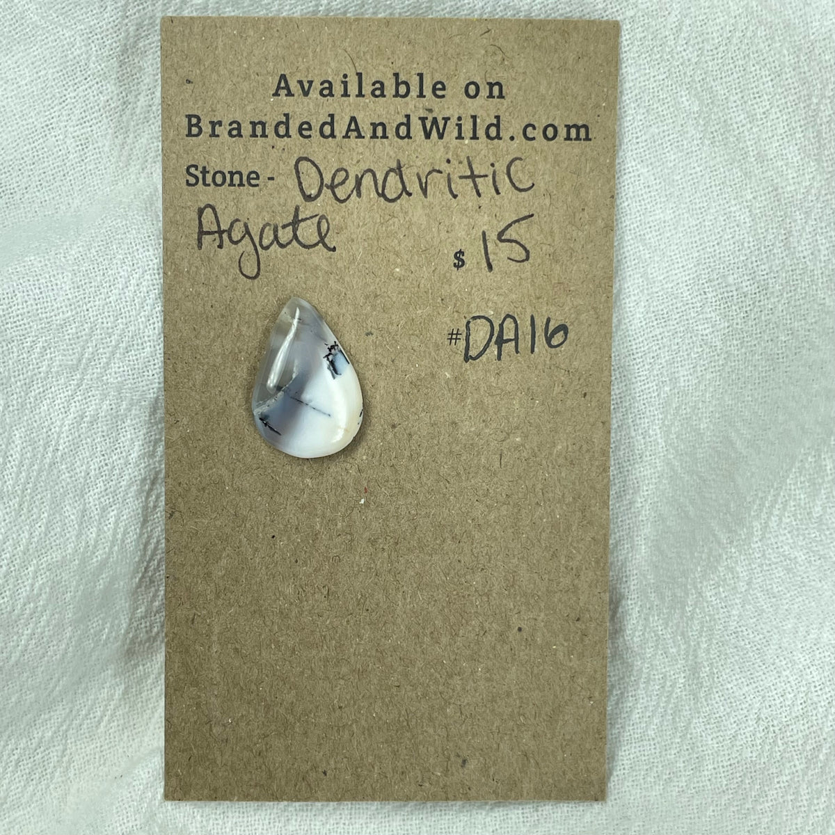 Dendritic Agate Cabochon - DA16 2978A90B-2C19-4225-B64E-CD6254805FCF Brandedandwild.com