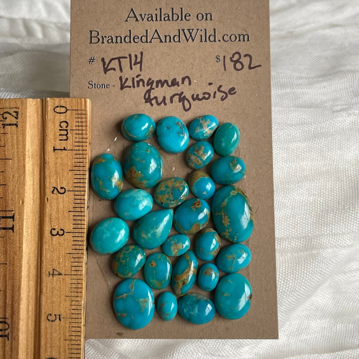 Kingman Turquoise Cabochon - KT14 297B0816-5C2F-40FC-9ACF-E85E462C018C Brandedandwild.com