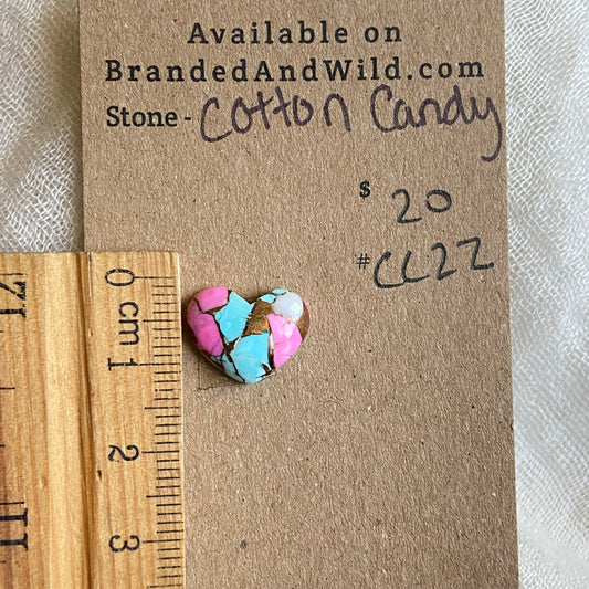 Cotton Candy Cabochon - CC22 297CAF9F-BAB3-4630-9649-1D329C498397 Brandedandwild.com