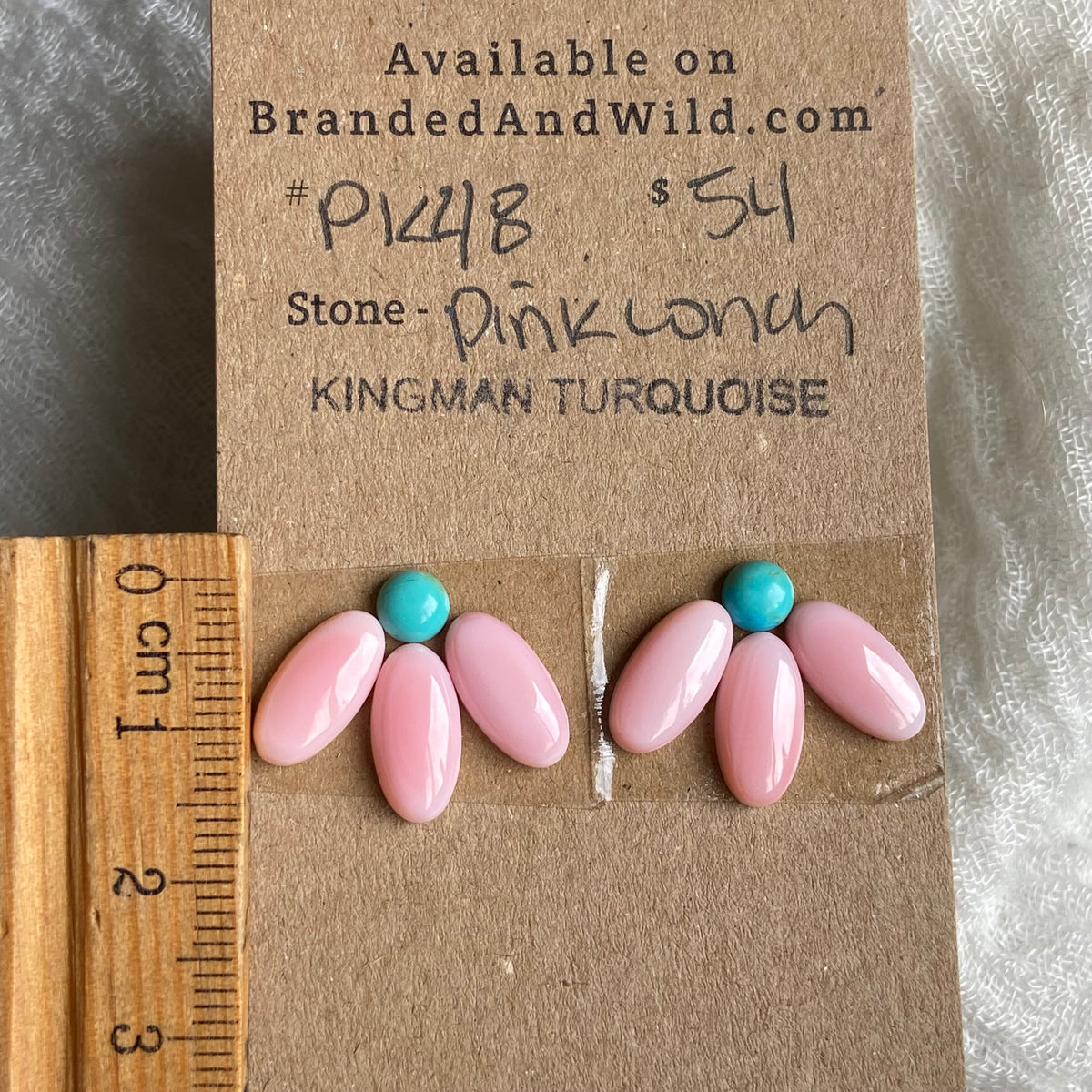 Pink Conch / Kingman Cabochon - PK48 2982AE34-F191-4680-AA49-4340F7FB694C Brandedandwild.com