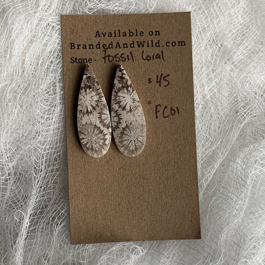 Fossil Coral Cabochon - FC01