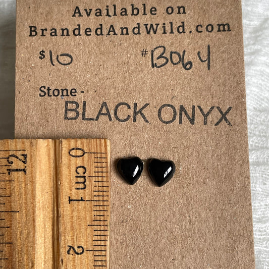 Black Onyx - Cabochon - BO64 29B9B2E2-FE9C-417B-98C4-1FB04842247C Brandedandwild.com