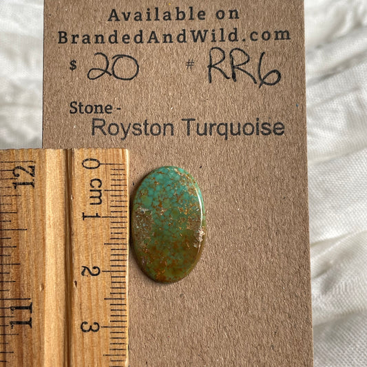 Royston Ribbon Turquoise Cabochon RR6 29CCE023-6B81-4265-A06F-9ED96607D8C5 Brandedandwild.com