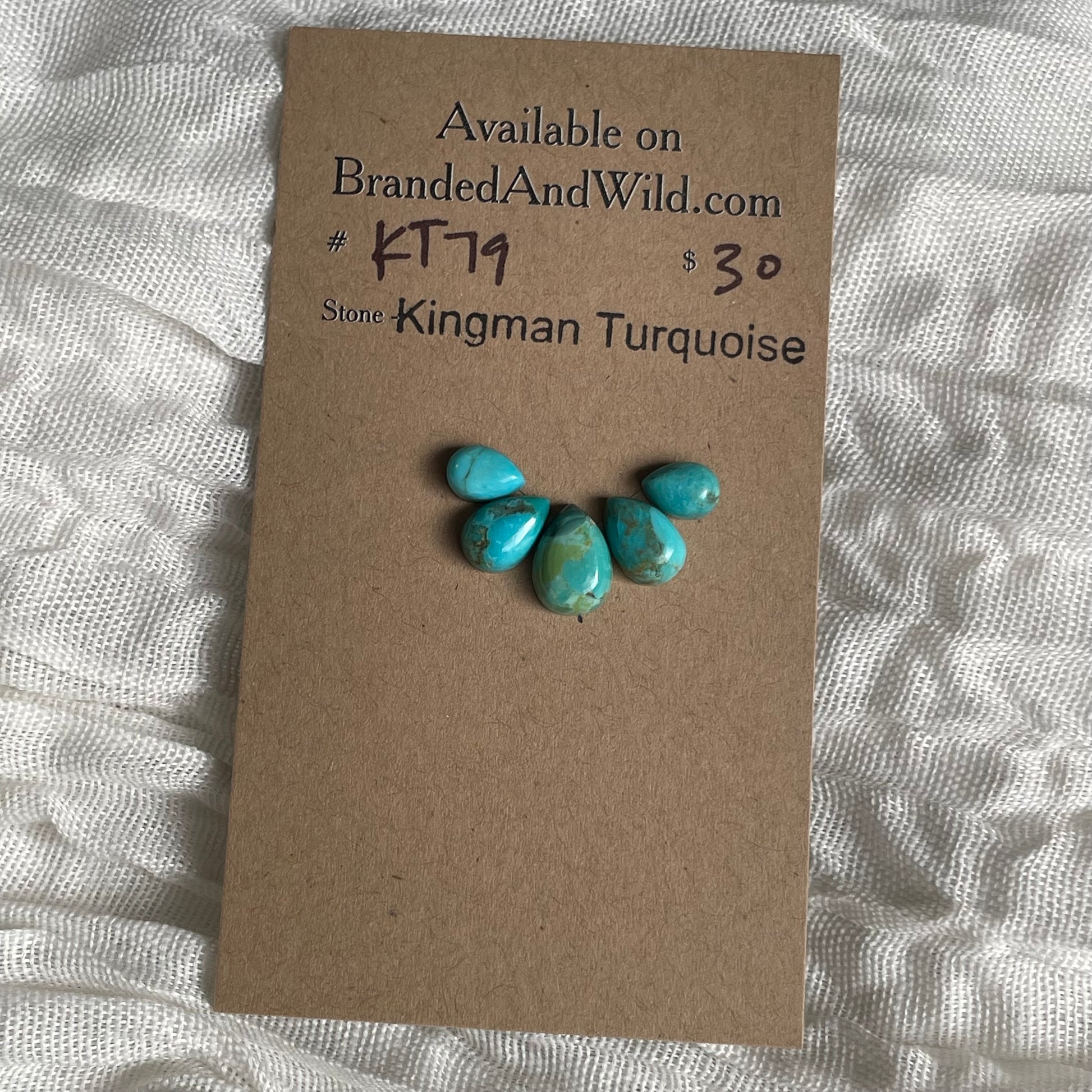 Kingman Turquoise Cabochon - KT79 2A3A9CC8-50A7-42A8-8FC6-1B393562F367 Brandedandwild.com