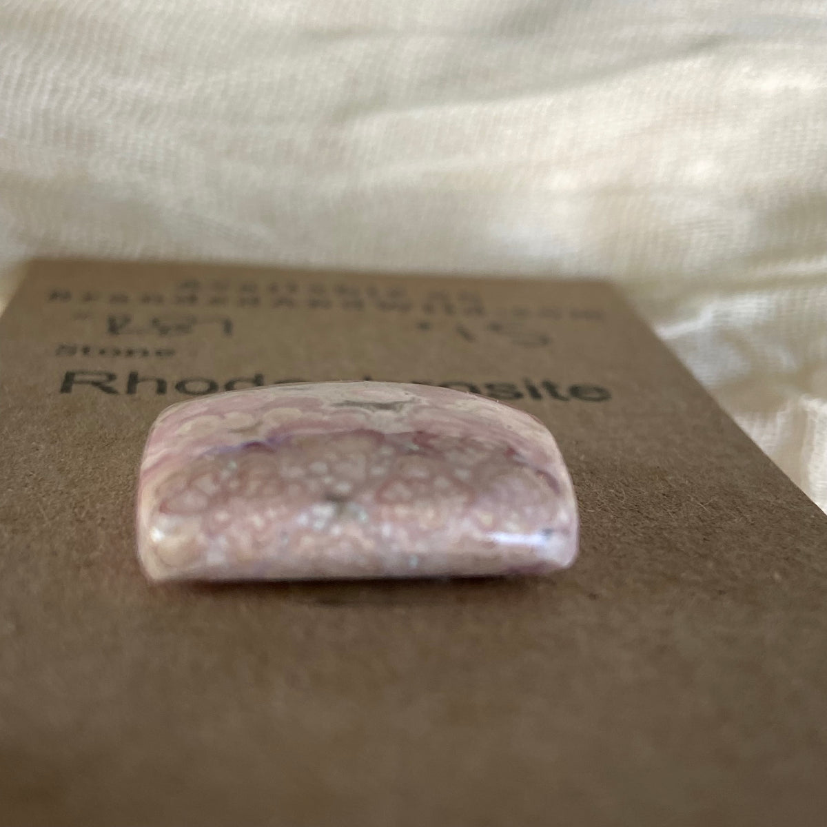 Rhodochrosite Cabochon - R87 2A5117AB-91DE-4FA0-A956-8A64204D28EE Brandedandwild.com