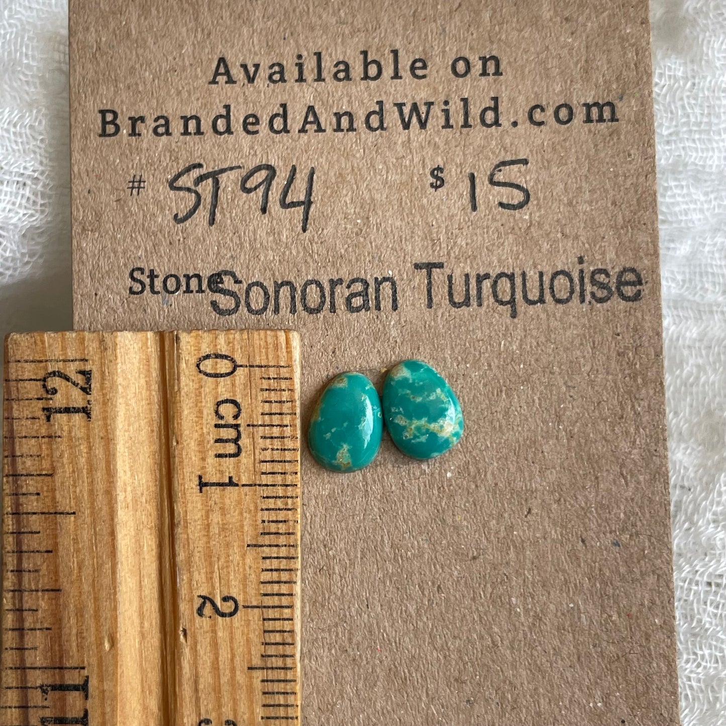 Sonoran Turquoise Cabochon - ST94 2A51A9C1-209D-4A88-B292-704A61478DDC Brandedandwild.com