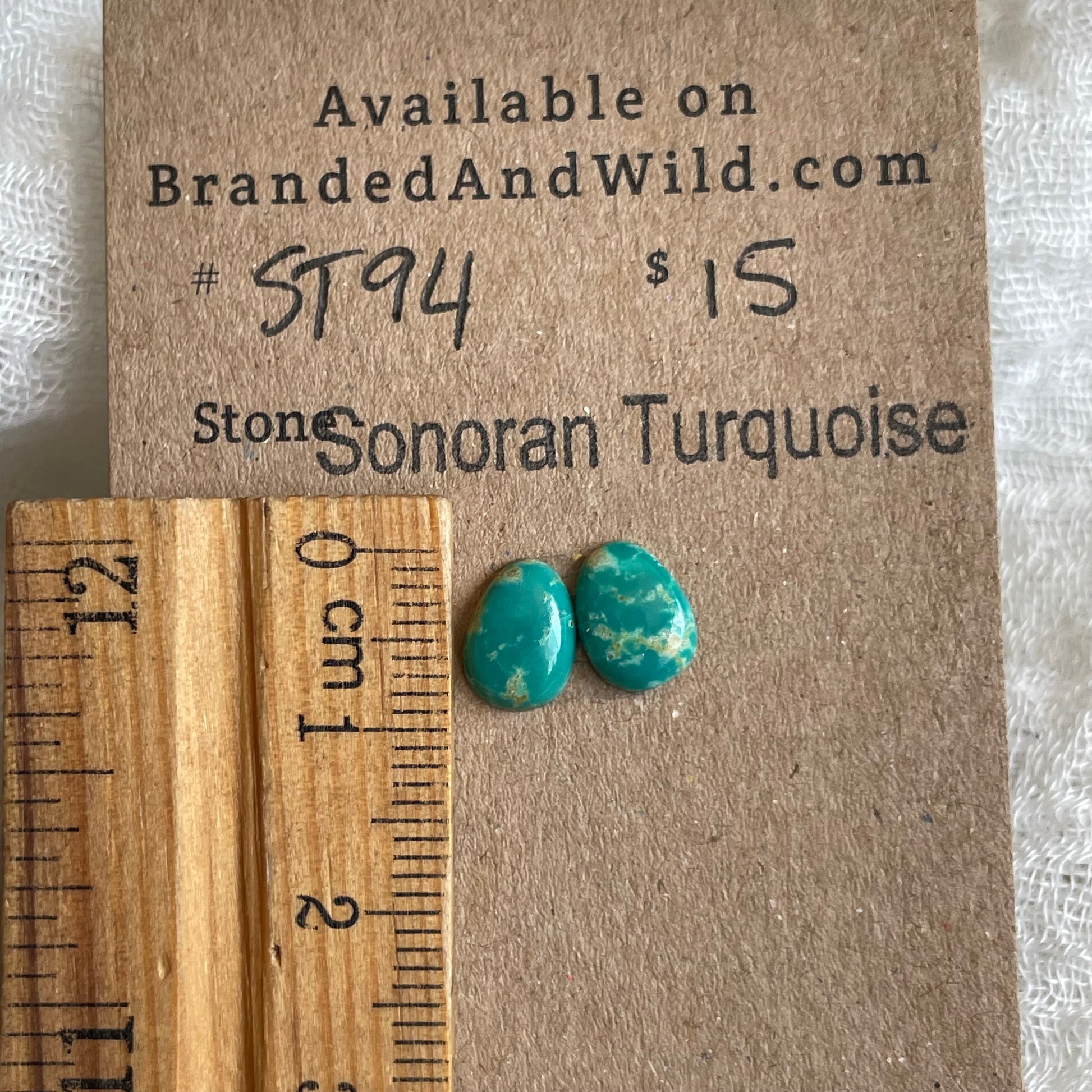 Sonoran Turquoise Cabochon - ST94 2A51A9C1-209D-4A88-B292-704A61478DDC Brandedandwild.com