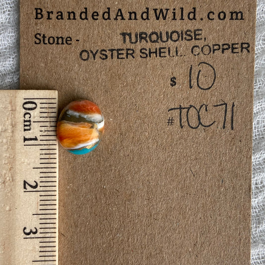 Turquoise, Oyster Shell, Copper - TOC71