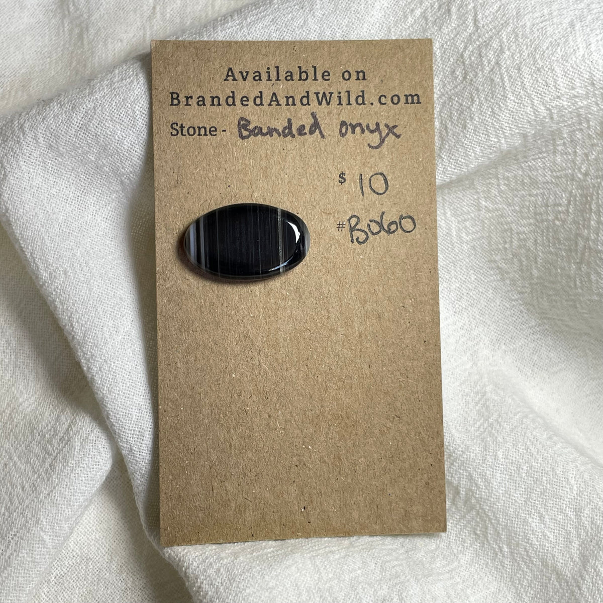Black Onyx - Cabochon - B060 2A6EAC93-E286-4136-B9D9-76B164533A66 Brandedandwild.com