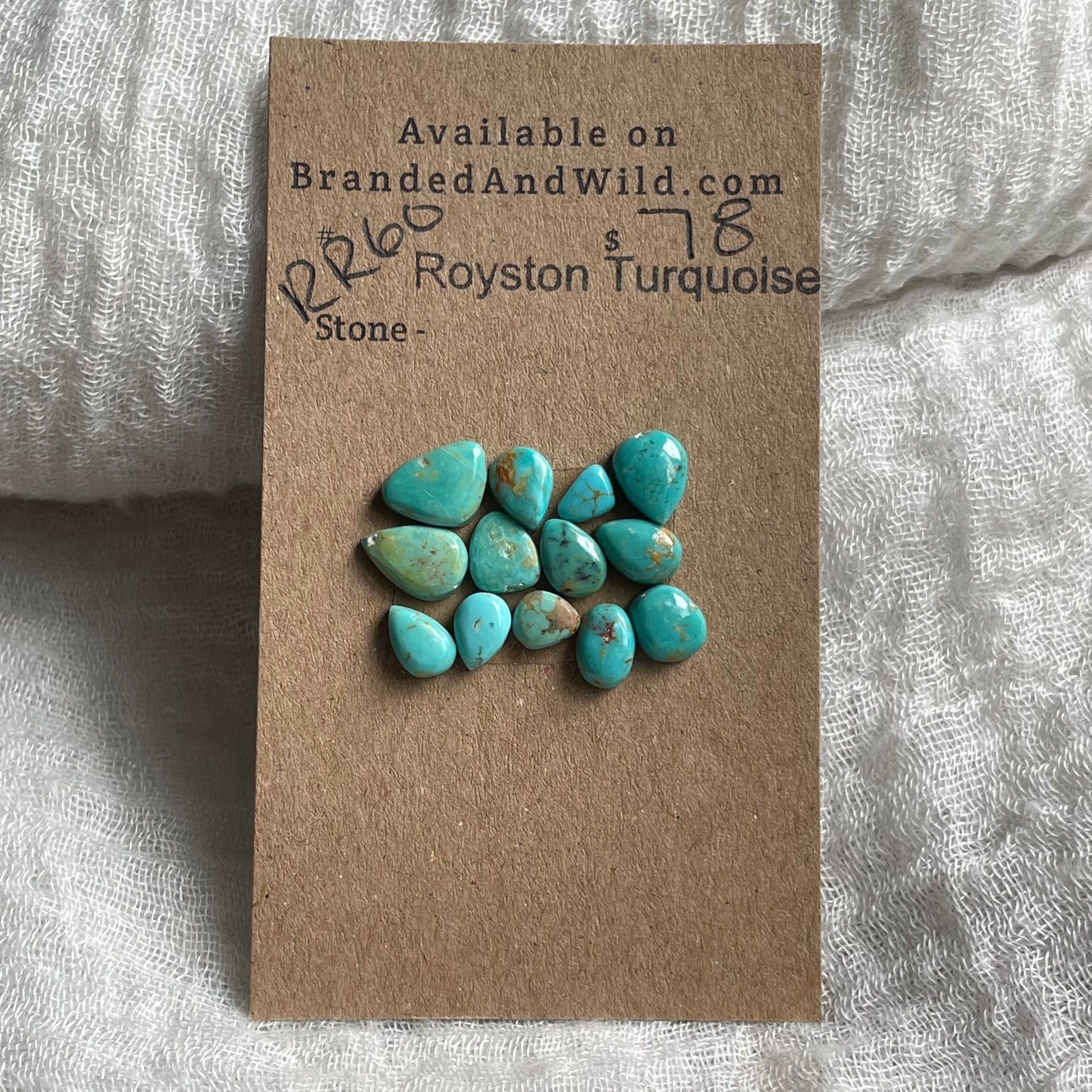 Royston Turquoise Cabochon - RR60 2A8A11FB-919F-473E-BAFA-6CF02E57EBD9 Brandedandwild.com