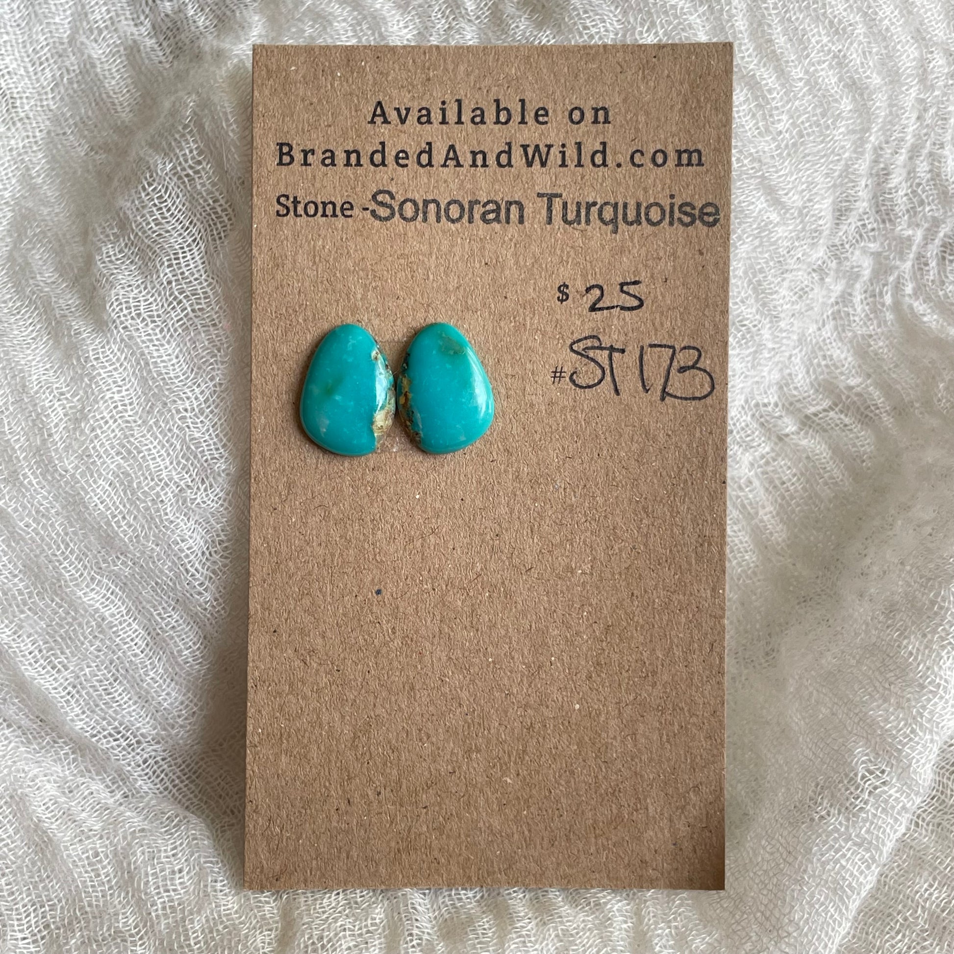 Sonoran Turquoise Cabochon - ST173 2AA8FEBA-F85E-4240-988A-92827E60CADD Brandedandwild.com