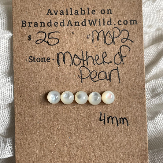 Mother of Pearl Cabochon - MOP2 2ABC05AF-10E4-4D84-A403-D4974F460F70 Brandedandwild.com