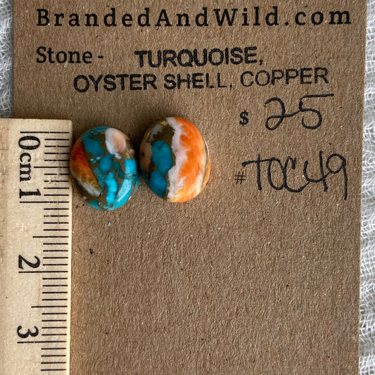 Turquoise, Oyster Shell, Copper - TOC49