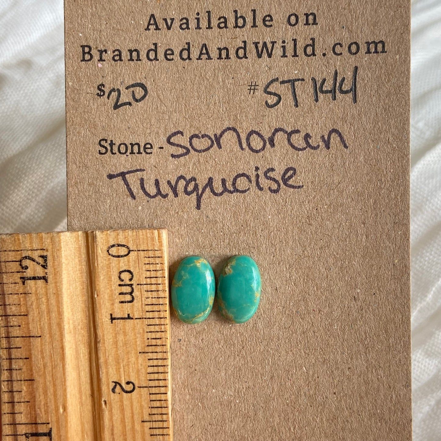 Sonoran Turquoise Cabochon - ST144 2AE1C1FB-261E-4931-B8EE-921437C762C7 Brandedandwild.com