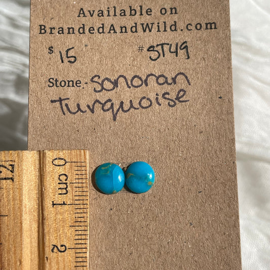 Sonoran Turquoise Cabochon - ST49 2B3559E7-4E3C-44C2-BC76-CF38D8A126BC Brandedandwild.com