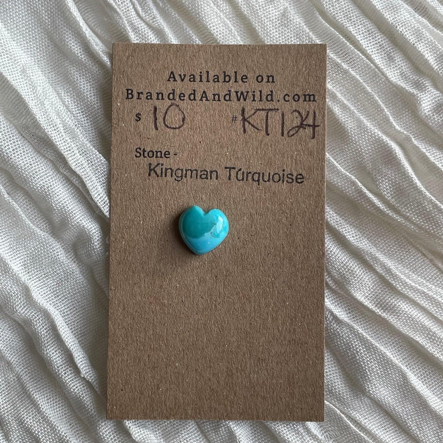 Kingman Turquoise Cabochon - KT124 2B358FF2-CECD-404E-8D06-39AD13F7F280 Brandedandwild.com