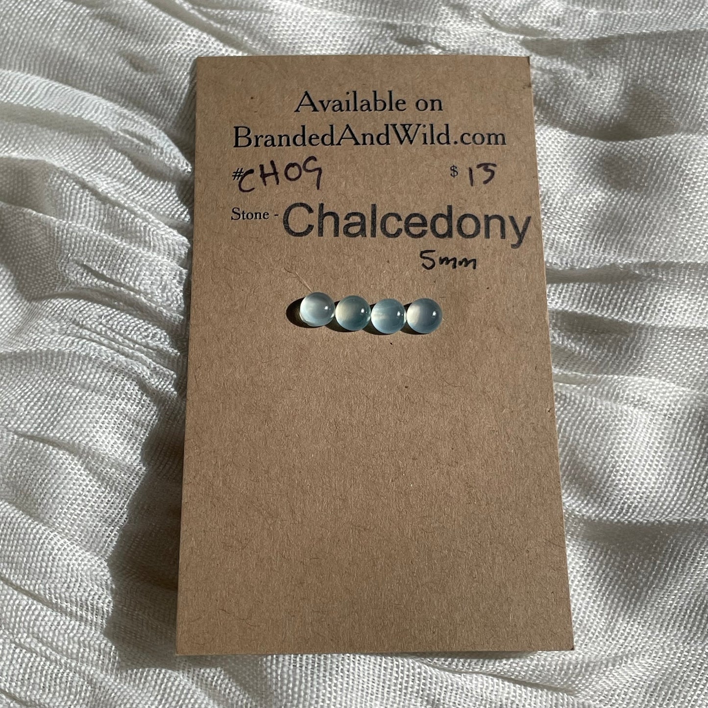 Chalcedony Cabochon - CH09 2B67493A-1039-48C8-8F75-DF9CC738C0F4 Brandedandwild.com
