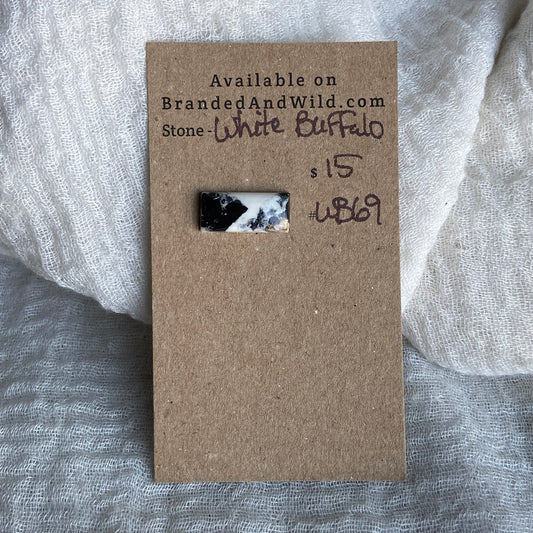 White Buffalo Cabochon - WB69