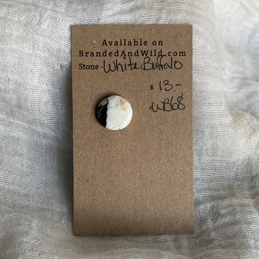 White Buffalo Cabochon - WB68