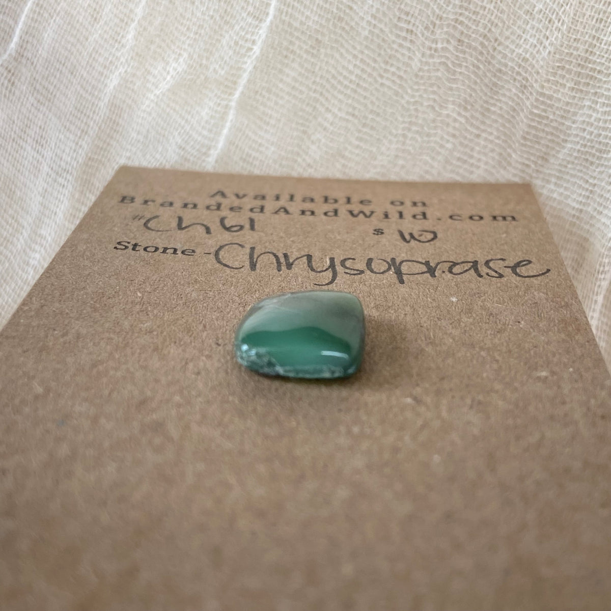 Chrysoprase Cabochon - Ch61 2BDF750D-91A8-4E5E-988D-347698C3F095 Brandedandwild.com