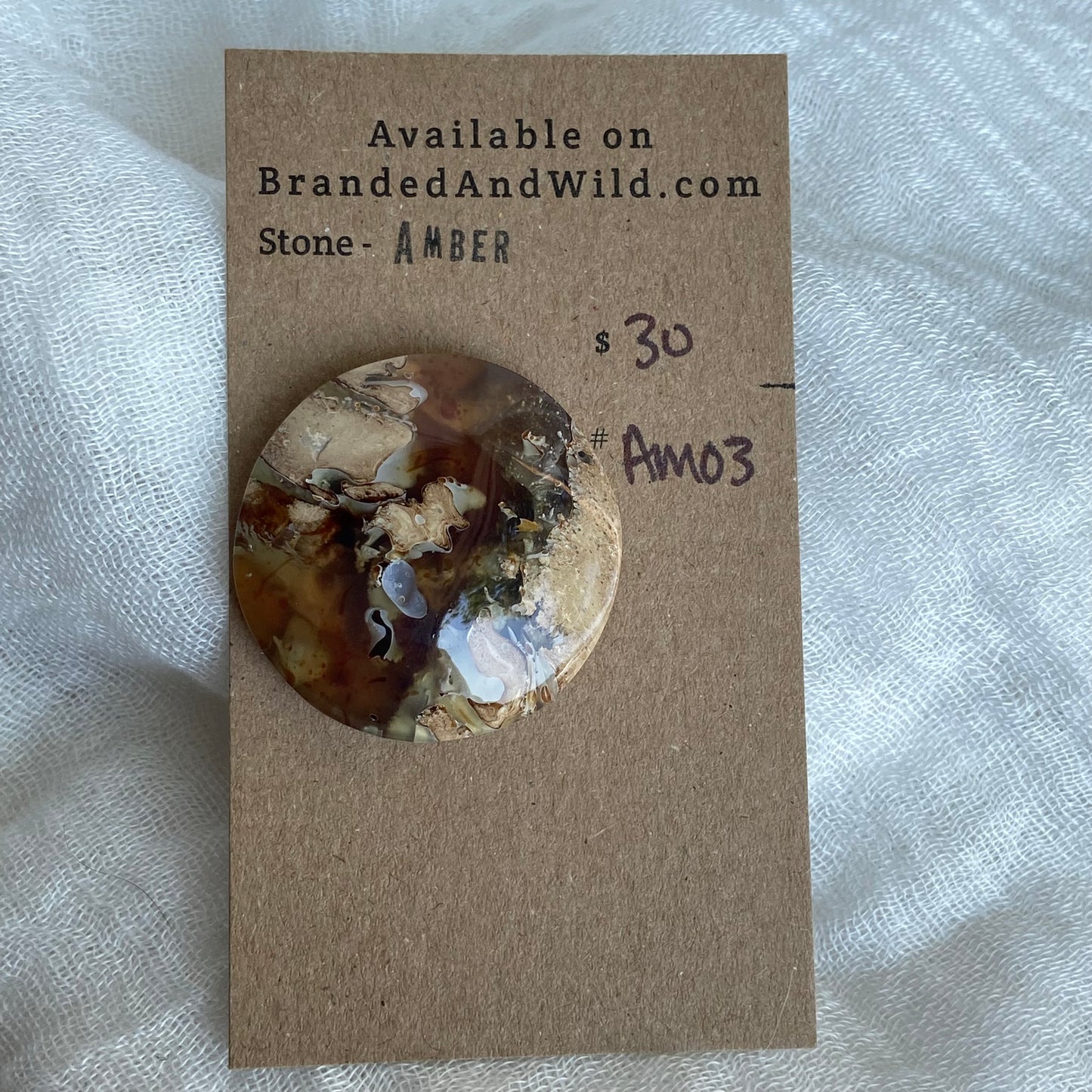 Amber cabochon AM03