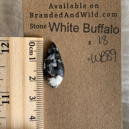 White Buffalo Cabochon - WB89