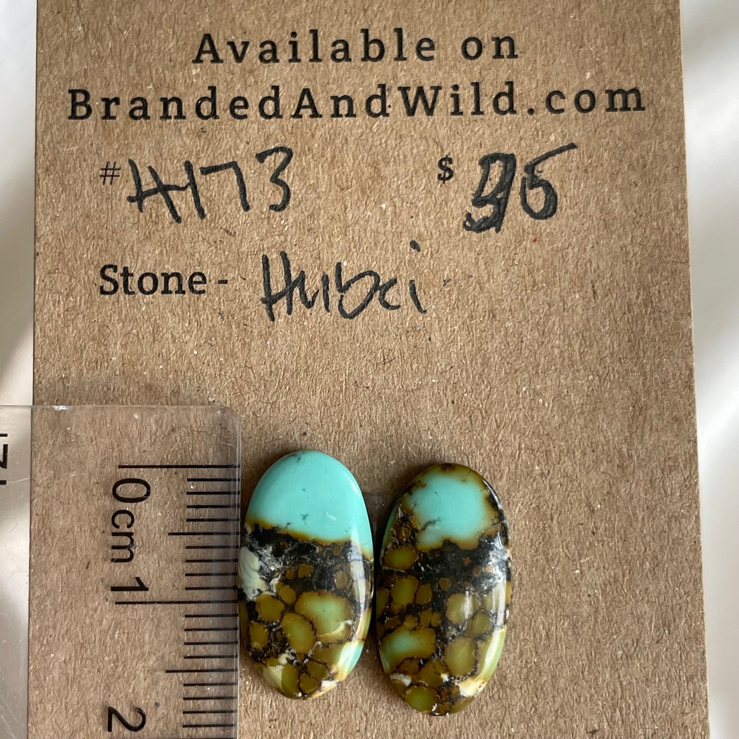 Hubei Turquoise Cabochon - H173 2C0DDF6B-DD82-471D-92C7-A8B4AA9E4EA5 Brandedandwild.com