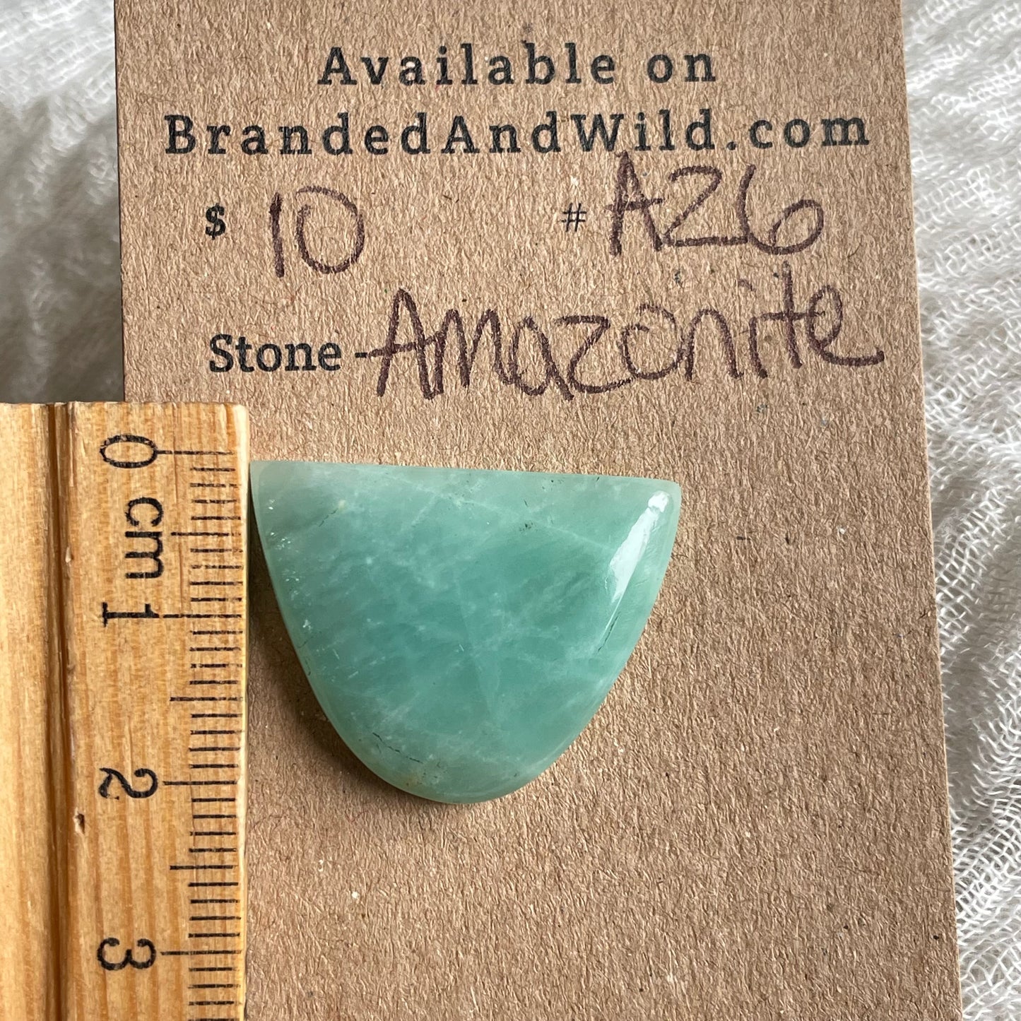 Amazonite Cabochon - AZ6 2C3447D9-4451-4EB4-A823-1633C0B53850 Brandedandwild.com