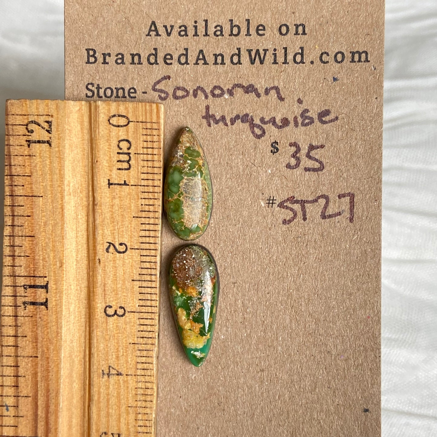 Sonoran Turquoise Cabochon - ST27 2C5970C4-80C4-432D-A601-404DA6024890 Brandedandwild.com