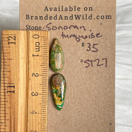 Sonoran Turquoise Cabochon - ST27 2C5970C4-80C4-432D-A601-404DA6024890 Brandedandwild.com