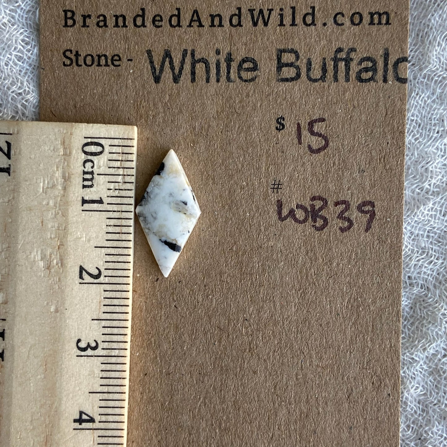 White Buffalo Cabochon - WB39