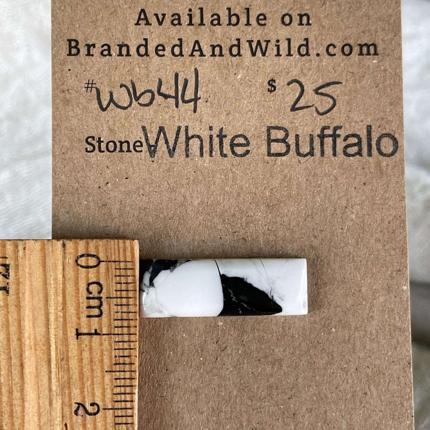 White Buffalo Cabochon - WB44