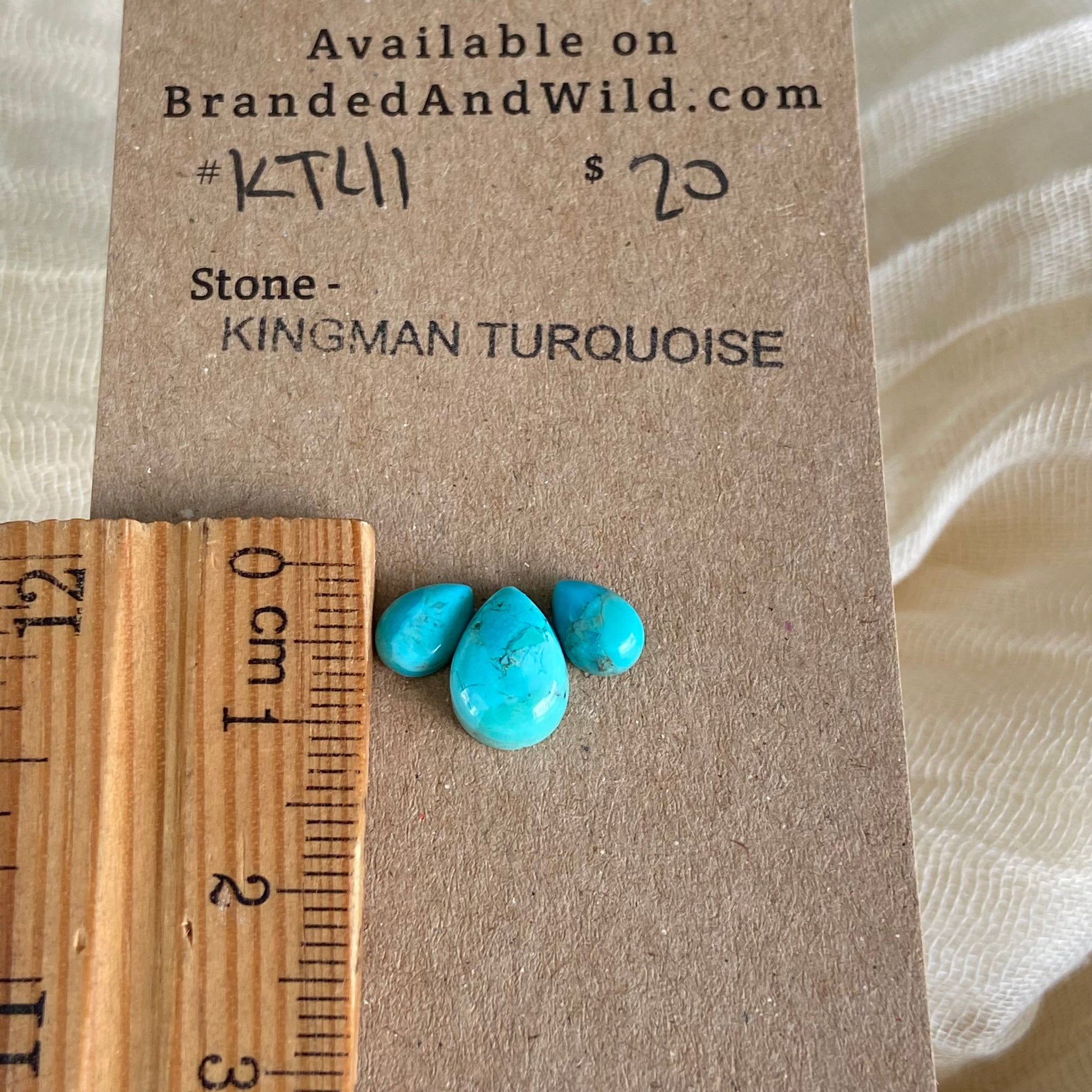 Kingman Turquoise Cabochon - KT41 2C81BB43-49A8-4AA9-930A-002C71F786D8 Brandedandwild.com