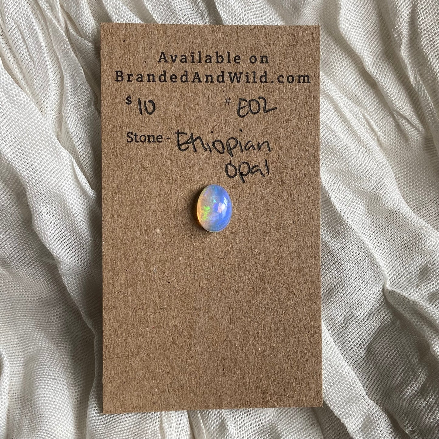 Ethiopian Opal Cabochon - EO2 2C866250-9756-468B-9FA9-C5CD568615D2 Brandedandwild.com