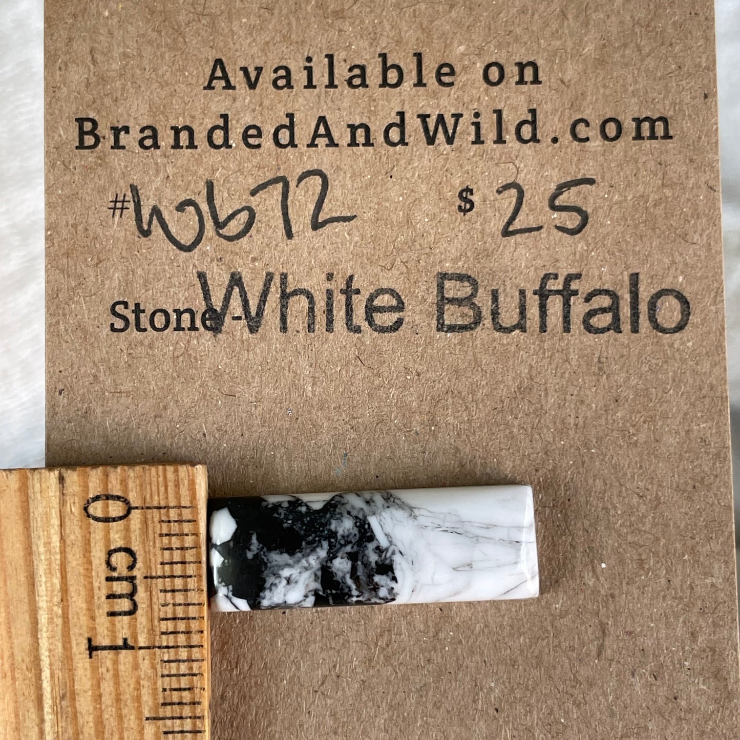 White Buffalo Cabochon - WB72