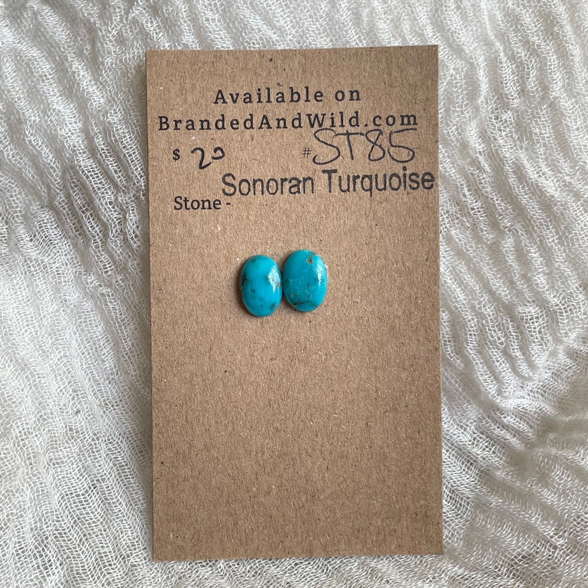 Sonoran Turquoise Cabochon - ST85 2CA0E6AF-BF37-4975-BD7C-5793914B2F24 Brandedandwild.com