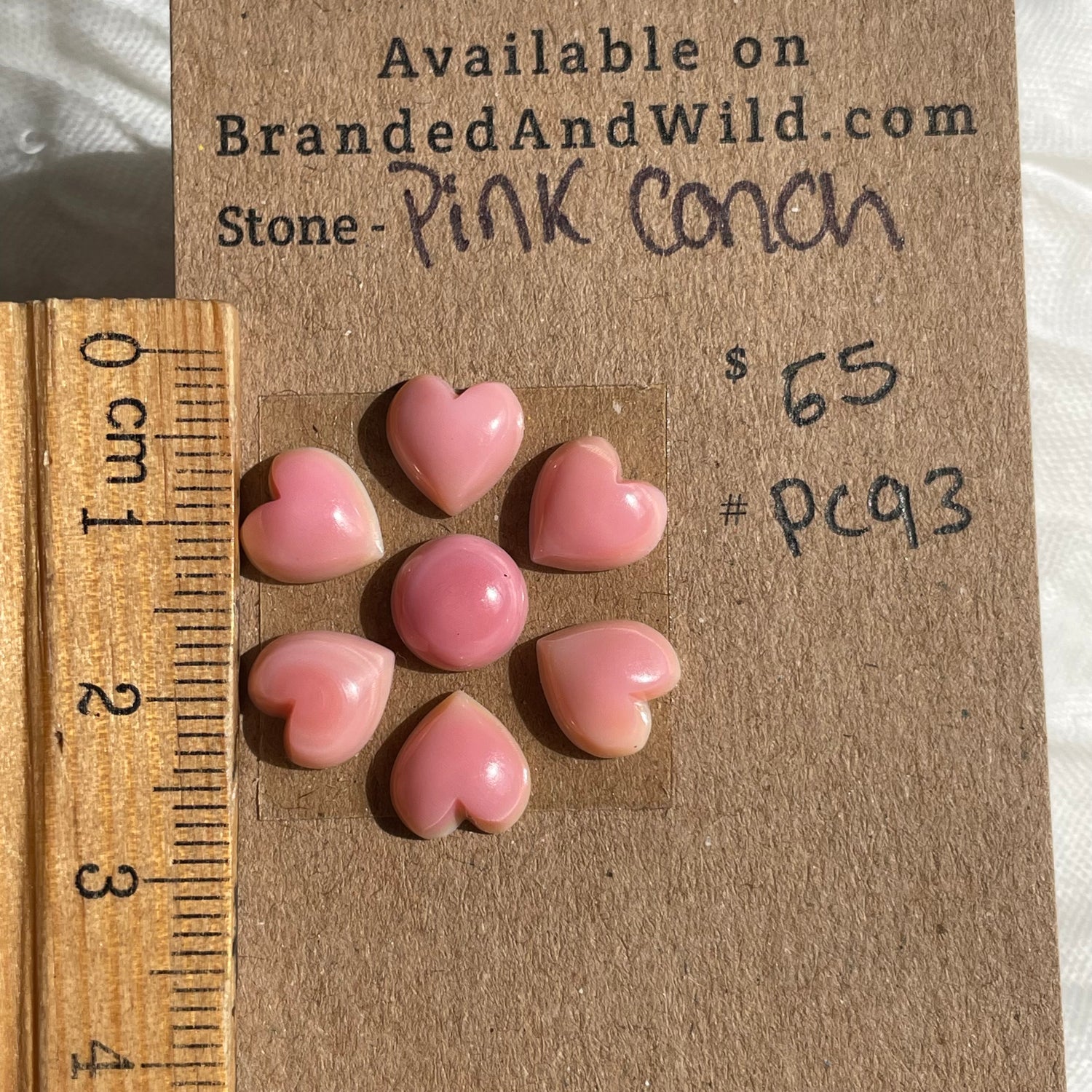 Pink Conch Cabochon - PC93 2CA4A80C-1B97-44E2-923A-5A8197E04603 Brandedandwild.com