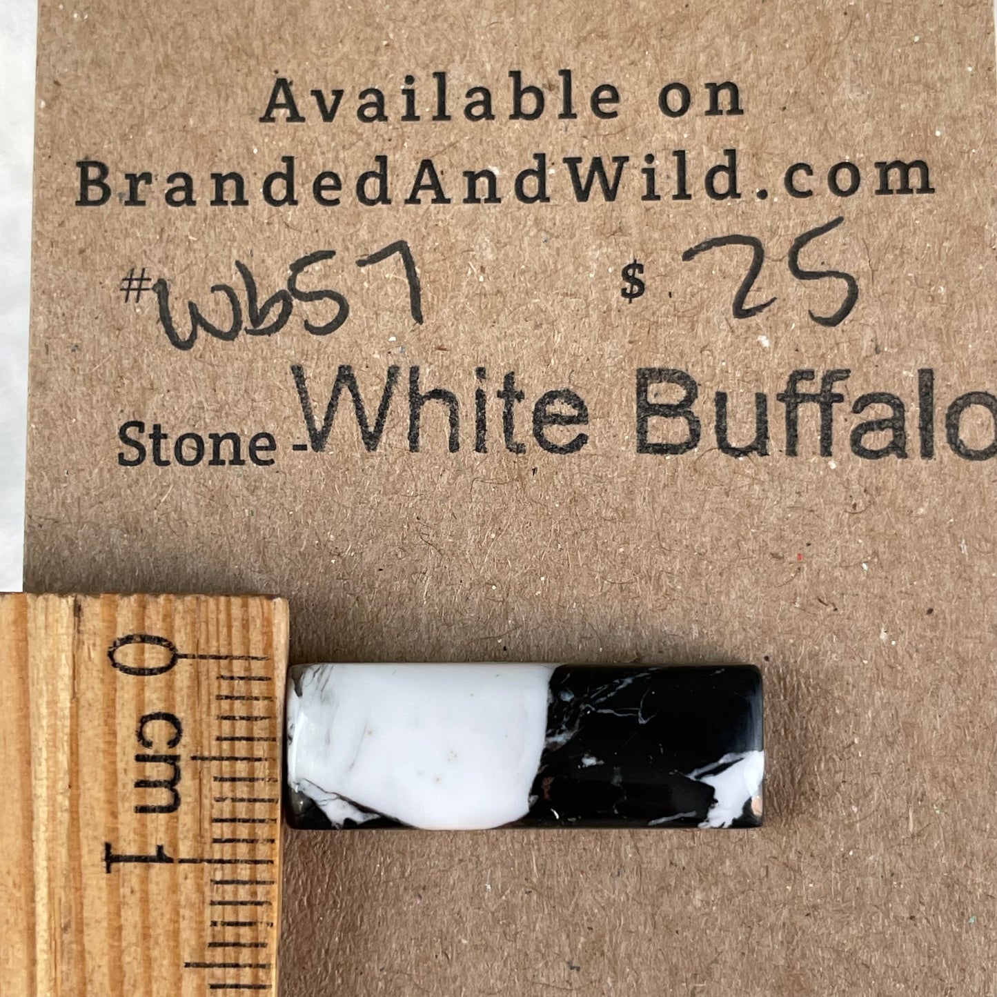 White Buffalo Cabochon - WB57