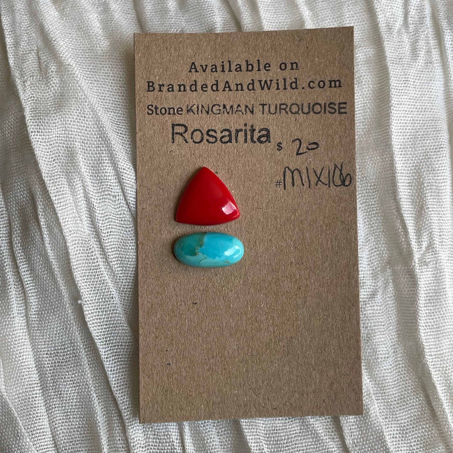 Rosarita / Kingman Turquoise Cabochon - MIX106 2D000863-8EAC-49E9-915A-47616C1E4286 Brandedandwild.com