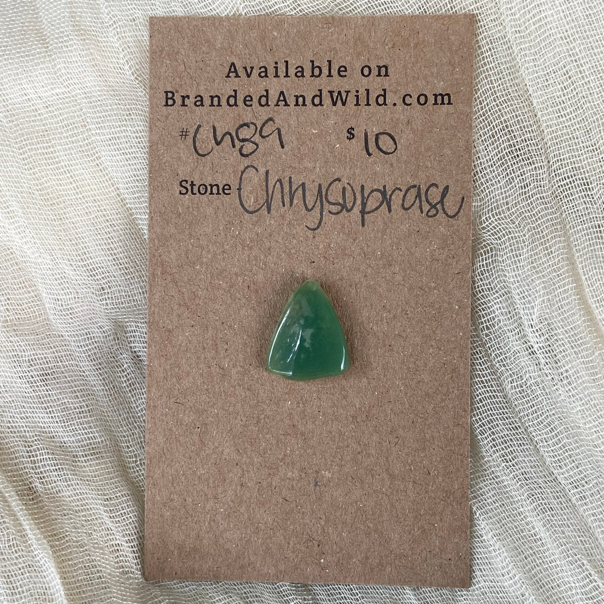 Chrysoprase Cabochon - Ch89 2D09392D-3A16-4420-9F2B-250D96049CC8 Brandedandwild.com