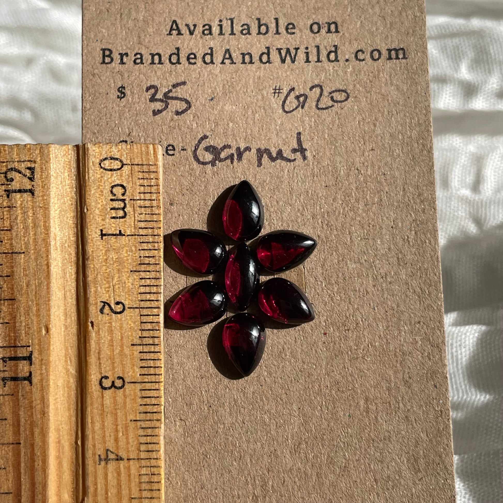 Garnet Cabochon - G20 2D13E0CB-1A88-48A1-A472-8D3599F51C83 Brandedandwild.com
