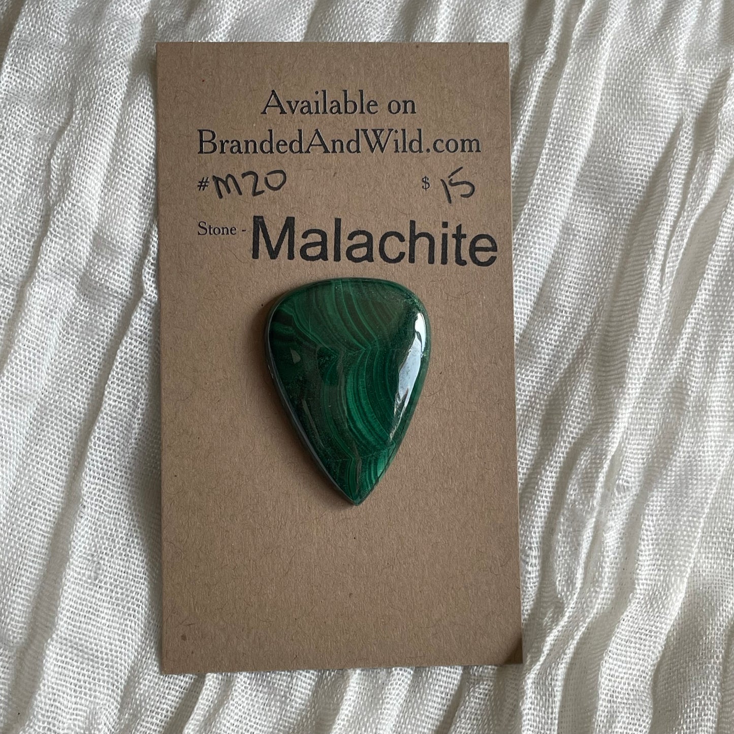 Malachite Cabochon - M20 2D163821-D655-4F52-8C75-C9153A08C3FD Brandedandwild.com